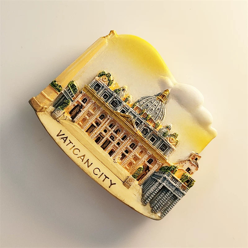 Vatican St. Peter's Basilica Colored Edition Fridge Magnet