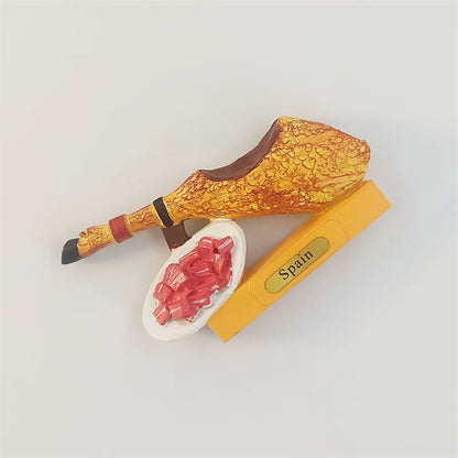 Spain Jamon Iberico Ham Stand Fridge Magnet