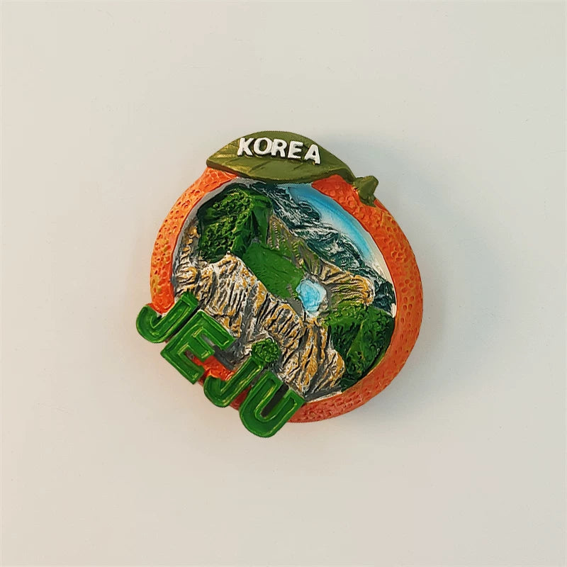 Jeju Tangerine Orange Fridge Magnet (South Korea)