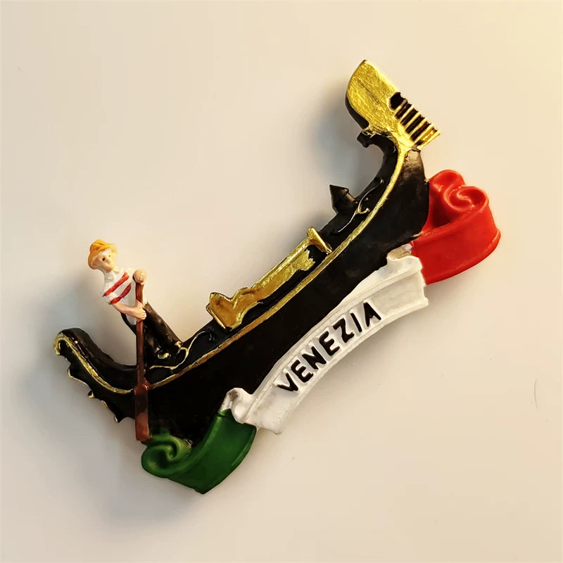 Venezia Gondola - Italian Flag Edition Fridge Magnet