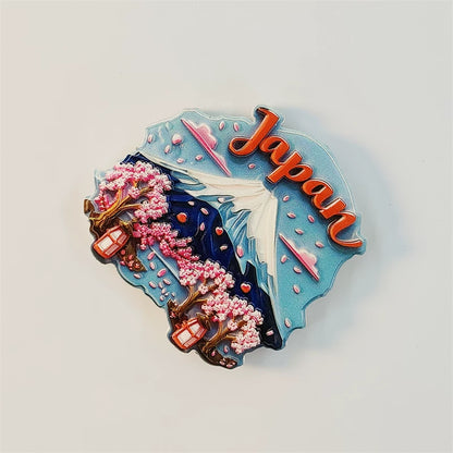 Japan Mt. Fuji Cherry Blossom Fridge Magnet