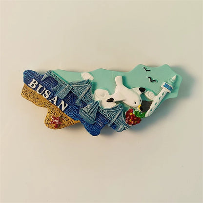 Busan Coastal City Fridge Magnet (South Korea)