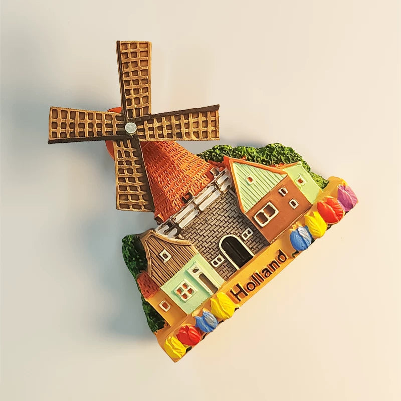 Dutch Windmill Fridge Magnet (Netherlands)