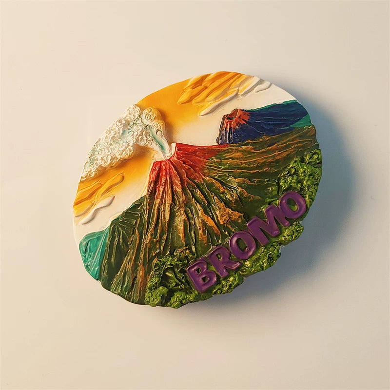 Mount Bromo Volcano Fridge Magnet (Indonesia)