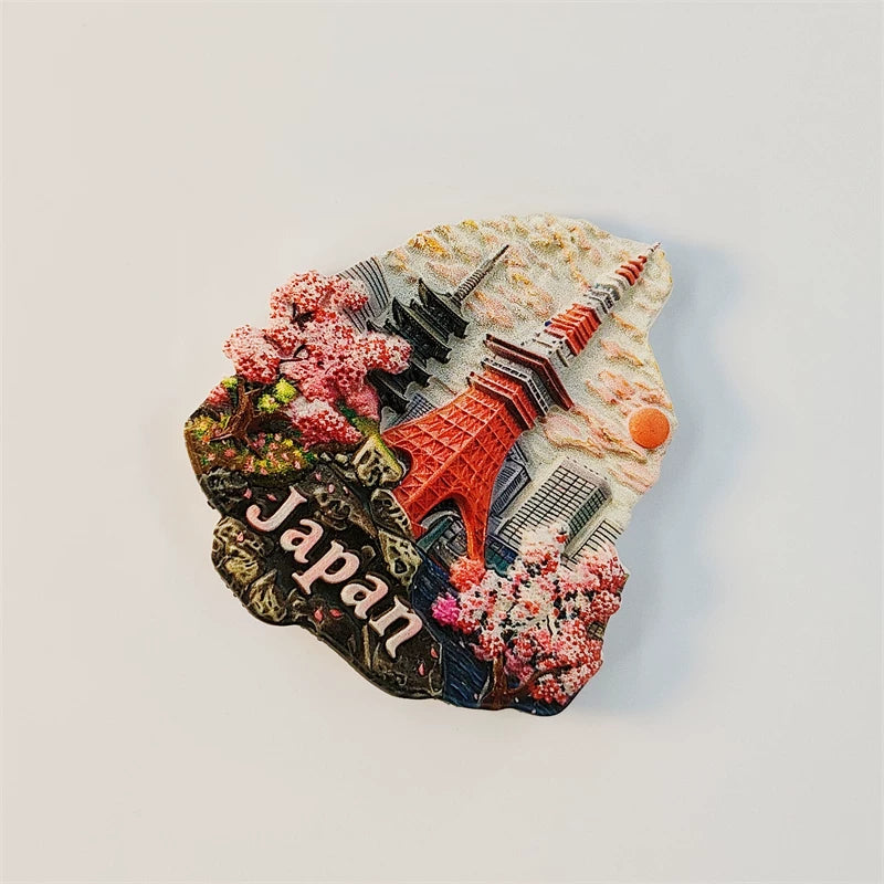 Tokyo Tower Cherry Blossom Fridge Magnet (Japan)