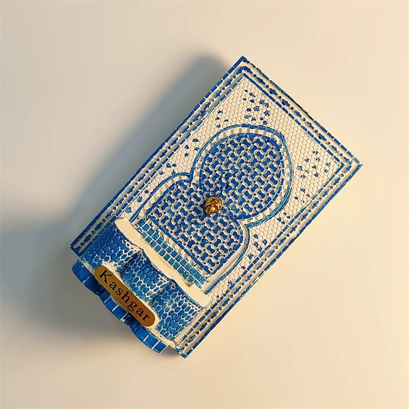Kashgar Blue Mosaic Mihrab Fridge Magnet