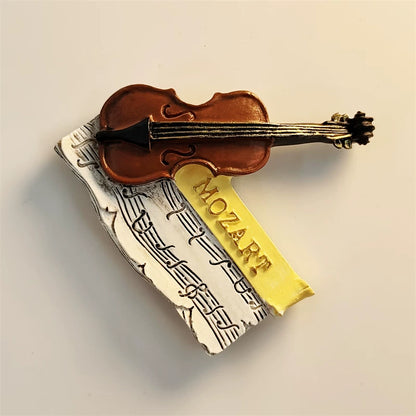 Salzburg Mozart Violin Fridge Magnet (Austria)