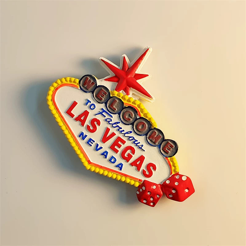 Las Vegas Welcome Sign Fridge Magnet (USA)