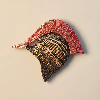 Athens Spartan Helmet Fridge Magnet (Greece)