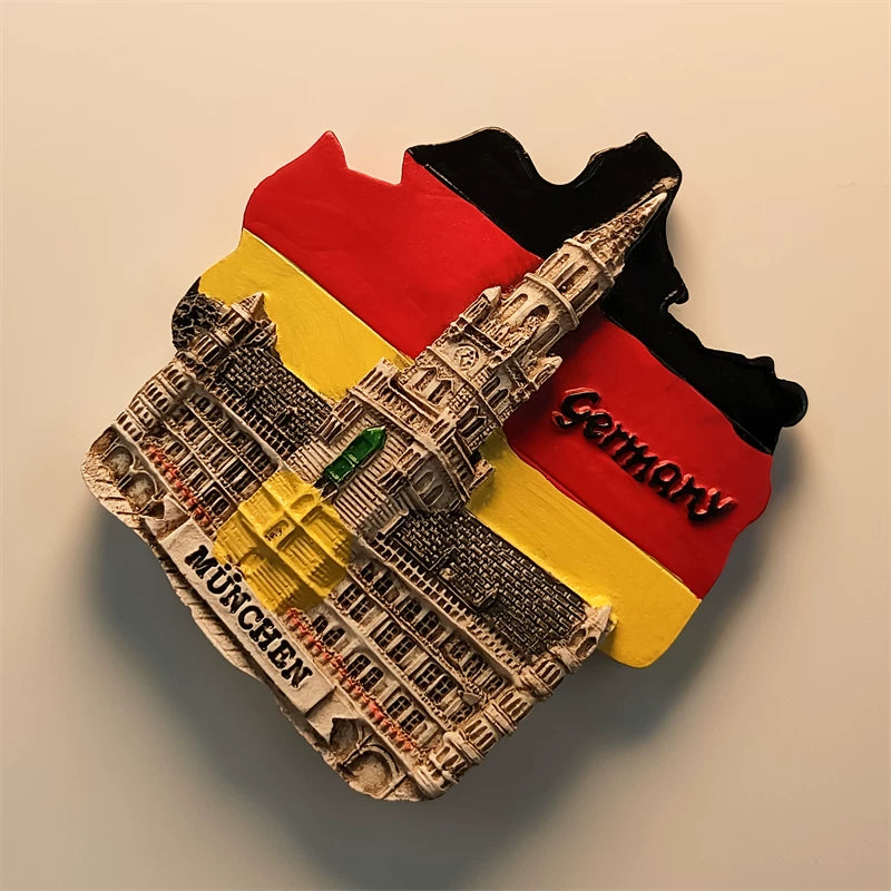Munich Marienplatz Rathaus Fridge Magnet (Germany)