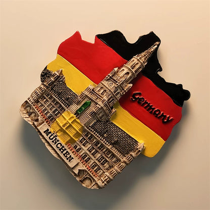 Munich Marienplatz Rathaus Fridge Magnet (Germany)