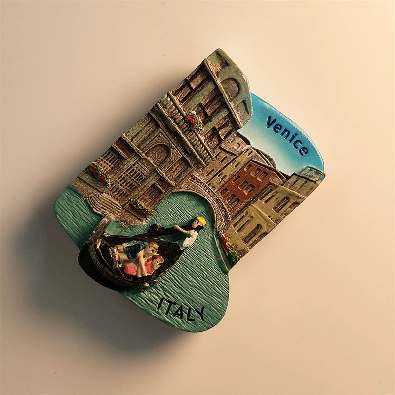 Venice Gondola and Canal Fridge Magnet (Italy)