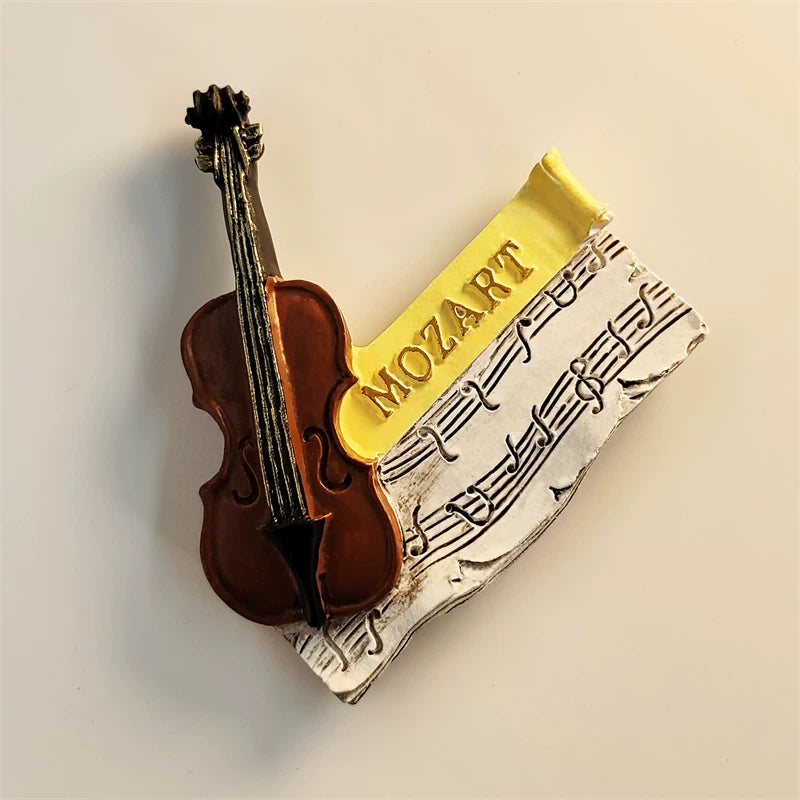 Salzburg Mozart Violin Fridge Magnet (Austria)