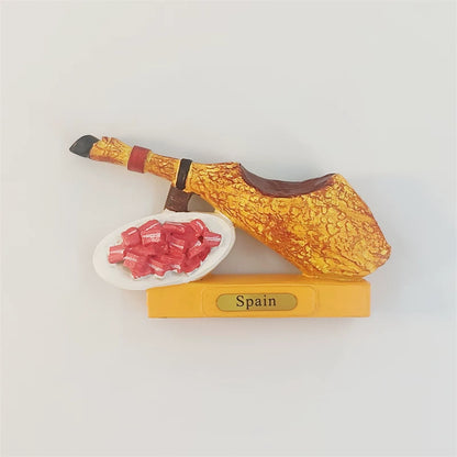 Spain Jamon Iberico Ham Stand Fridge Magnet