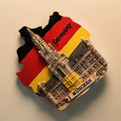 Munich Marienplatz Rathaus Fridge Magnet (Germany)