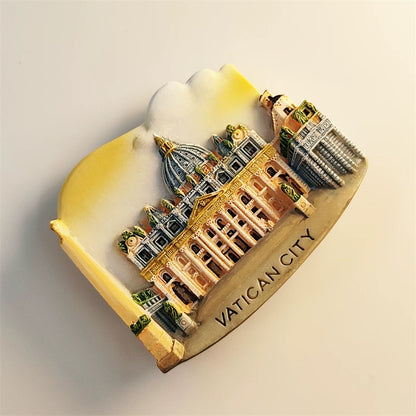 Vatican St. Peter's Basilica Colored Edition Fridge Magnet