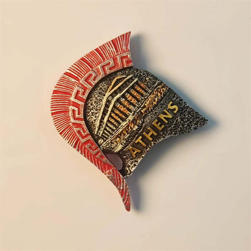 Athens Spartan Helmet Fridge Magnet (Greece)