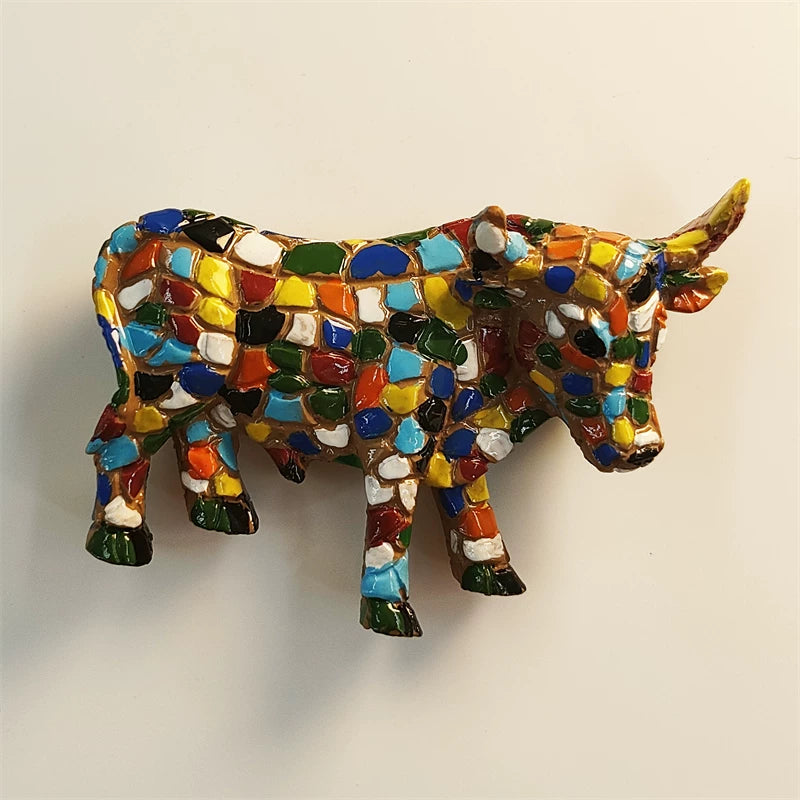 Barcelona Mosaic Bull Fridge Magnet (Spain)
