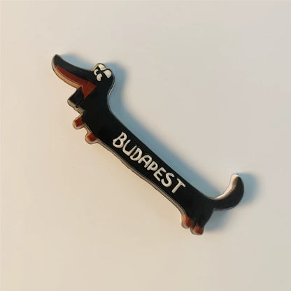 Budapest Dachshund Fridge Magnet (Hungary)