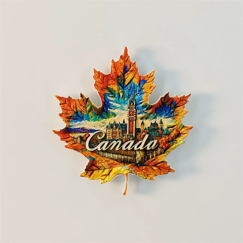 Canada Maple Leaf Parliament Fridge Magnet