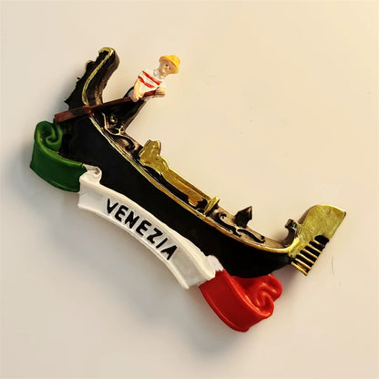 Venezia Gondola - Italian Flag Edition Fridge Magnet