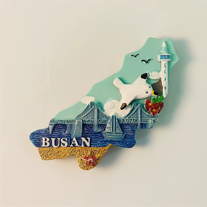Busan Coastal City Fridge Magnet (South Korea)