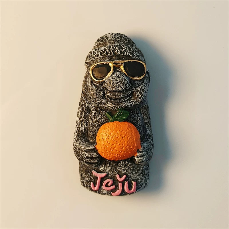 Jeju Dol Hareubang Fridge Magnet (South Korea)
