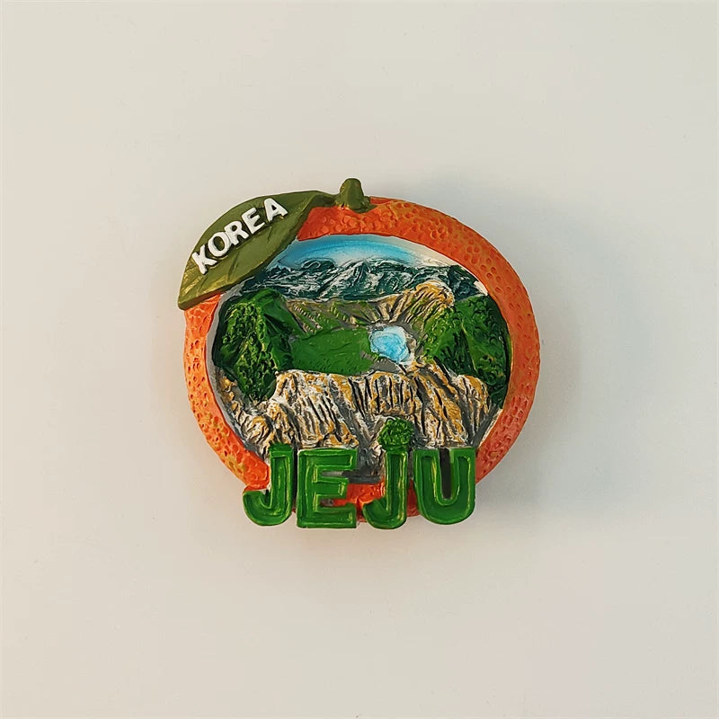 Jeju Tangerine Orange Fridge Magnet (South Korea)