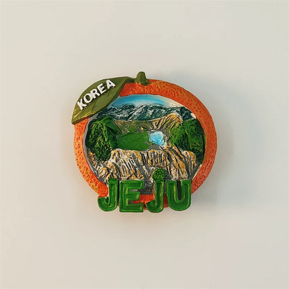 Jeju Tangerine Orange Fridge Magnet (South Korea)