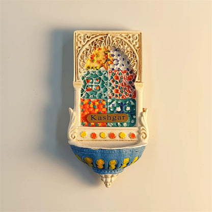 Kashgar Tile Niche Fridge Magnet (Xinjiang, China)