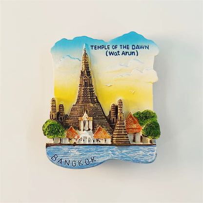 Bangkok Wat Arun Temple of Dawn Fridge Magnet (Thailand)