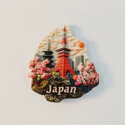 Tokyo Tower Cherry Blossom Fridge Magnet (Japan)