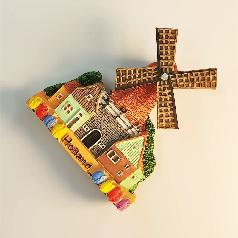 Dutch Windmill Fridge Magnet (Netherlands)