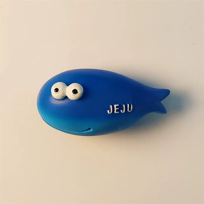 Jeju Blue Whale Fridge Magnet (South Korea)