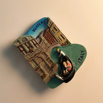 Venice Gondola and Canal Fridge Magnet (Italy)