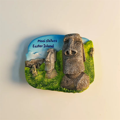 Easter Island Moai Statues Fridge Magnet (Chile)