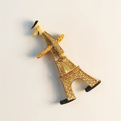 Paris Eiffel Character Fridge Magnet (France)