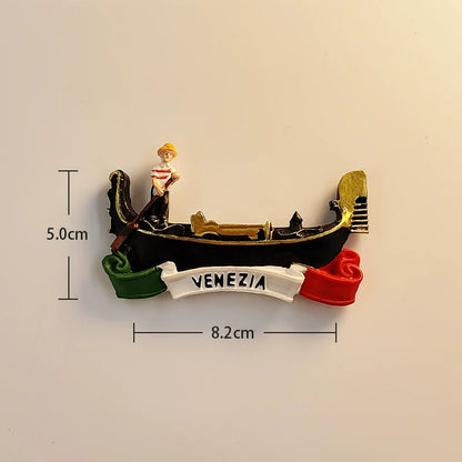 Venezia Gondola - Italian Flag Edition Fridge Magnet
