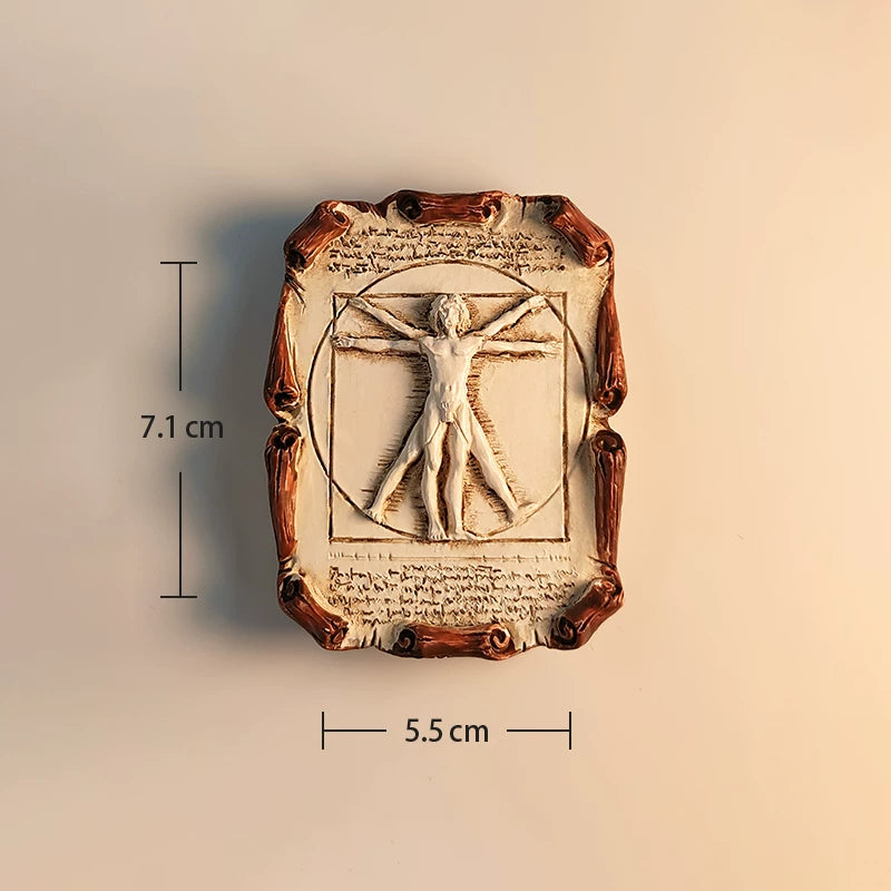 Vitruvian Man by Da Vinci Italy Fridge Magnet