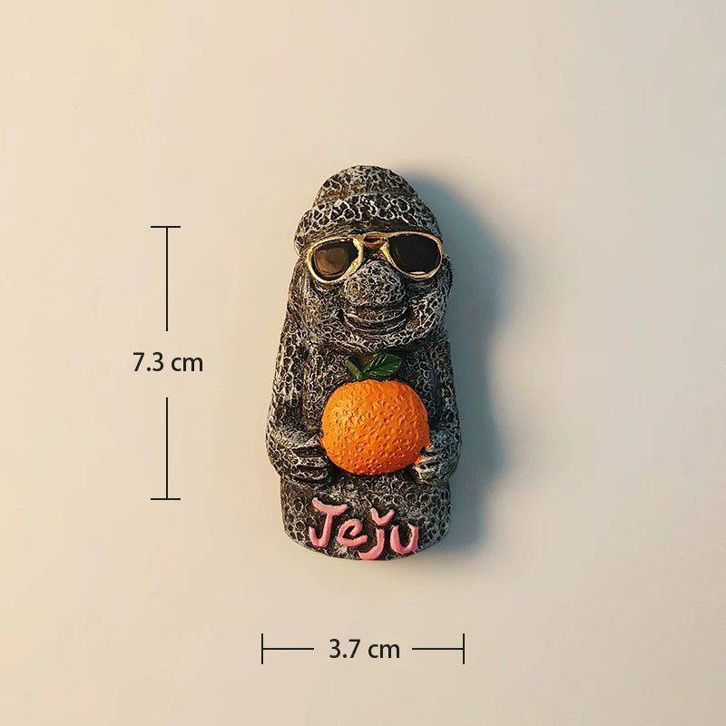 Jeju Dol Hareubang Fridge Magnet (South Korea)