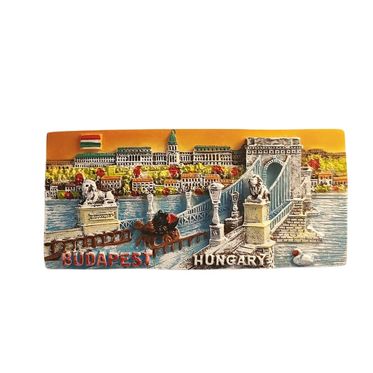 Budapest Chain Bridge Fridge Magnet (Hungary)