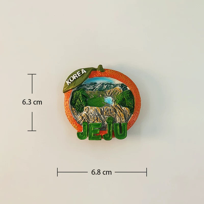 Jeju Tangerine Orange Fridge Magnet (South Korea)