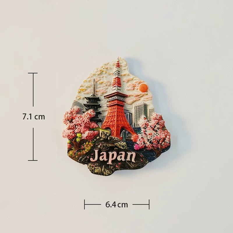 Tokyo Tower Cherry Blossom Fridge Magnet (Japan)