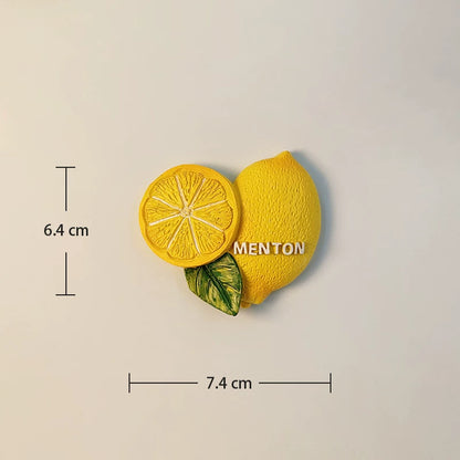 Menton Lemon Classic Fridge Magnet (France)
