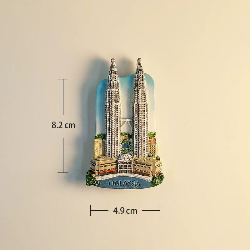 Malaysia Petronas Twin Towers Fridge Magnet