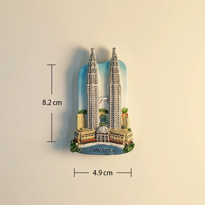 Malaysia Petronas Twin Towers Fridge Magnet