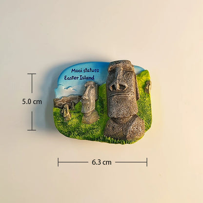 Easter Island Moai Statues Fridge Magnet (Chile)