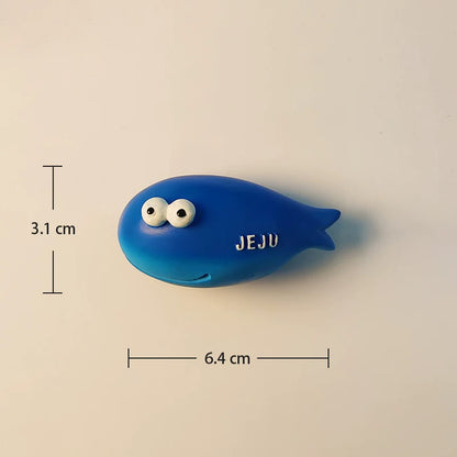 Jeju Blue Whale Fridge Magnet (South Korea)