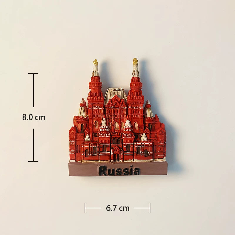 Moscow State Historical Museum Red Square Fridge Magnet (Russia)
