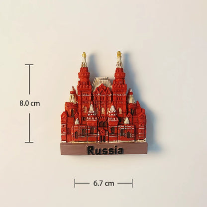 Moscow State Historical Museum Red Square Fridge Magnet (Russia)